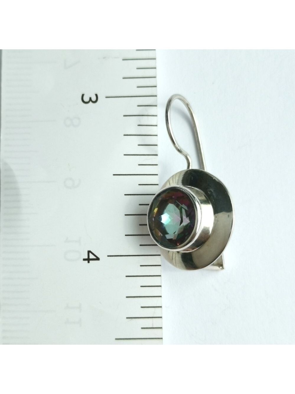 Sterling Silver Mystic Topaz Earrings - Picture 4 of 8
